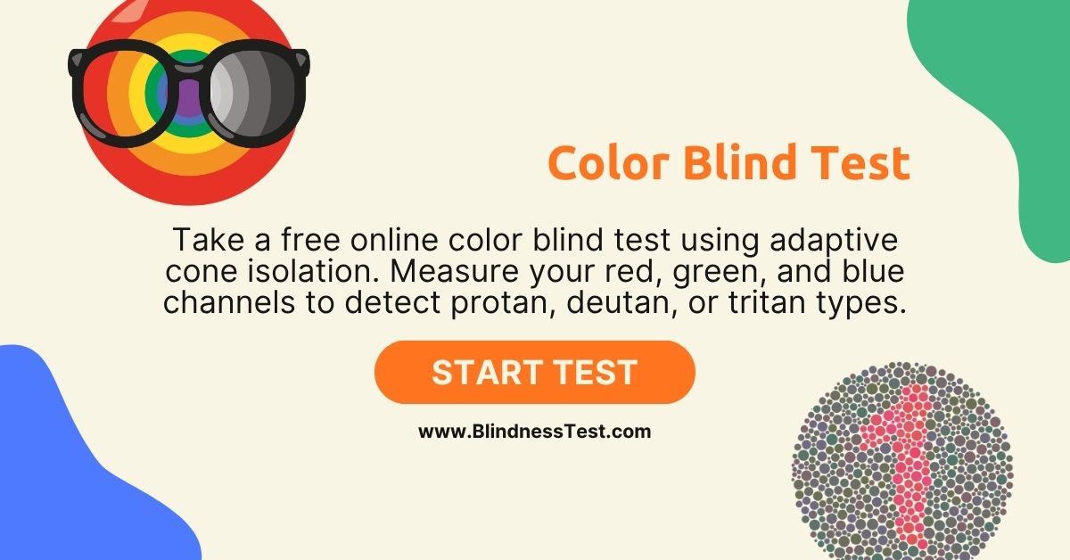 Free Color Blind Test | Red, Green & Blue Cone Scores