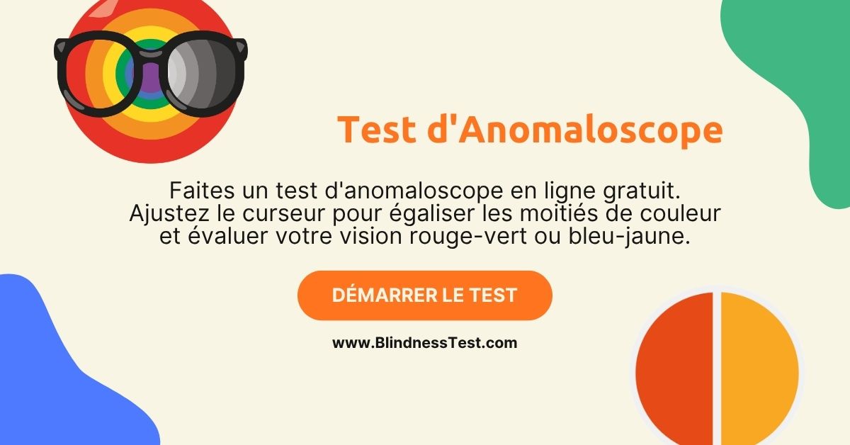 Test d'Anomaloscope Gratuit | Égalisation des Couleurs